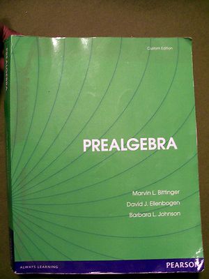 Pearson Prealgebra Custom 5th Edition Softcover
