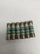 Cooper Bussman FNQ-10 Tron Time Delay Fuses, 10amp-500v  (lot of 6)