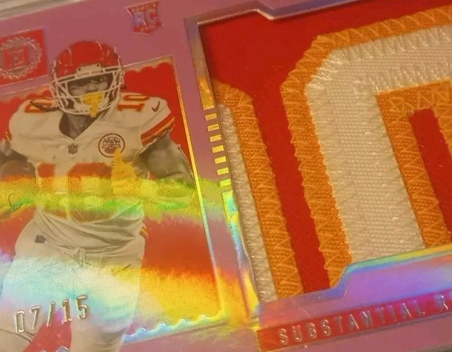 Isiah Pacheco Panini Encased Substantial Rookie Swatches #SS38 Base