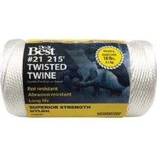 (6)-Do it Best #21 x 215 Ft. White Filament Nylon Twisted String Twine 338628