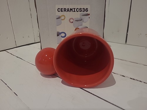 Cerámica 36 - Taza Cerámica Arco 300ml Rojo. - Imagen 6 de 7