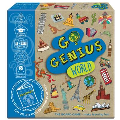 Go Genius World Brettspiel KS1 & KS2 Wissen