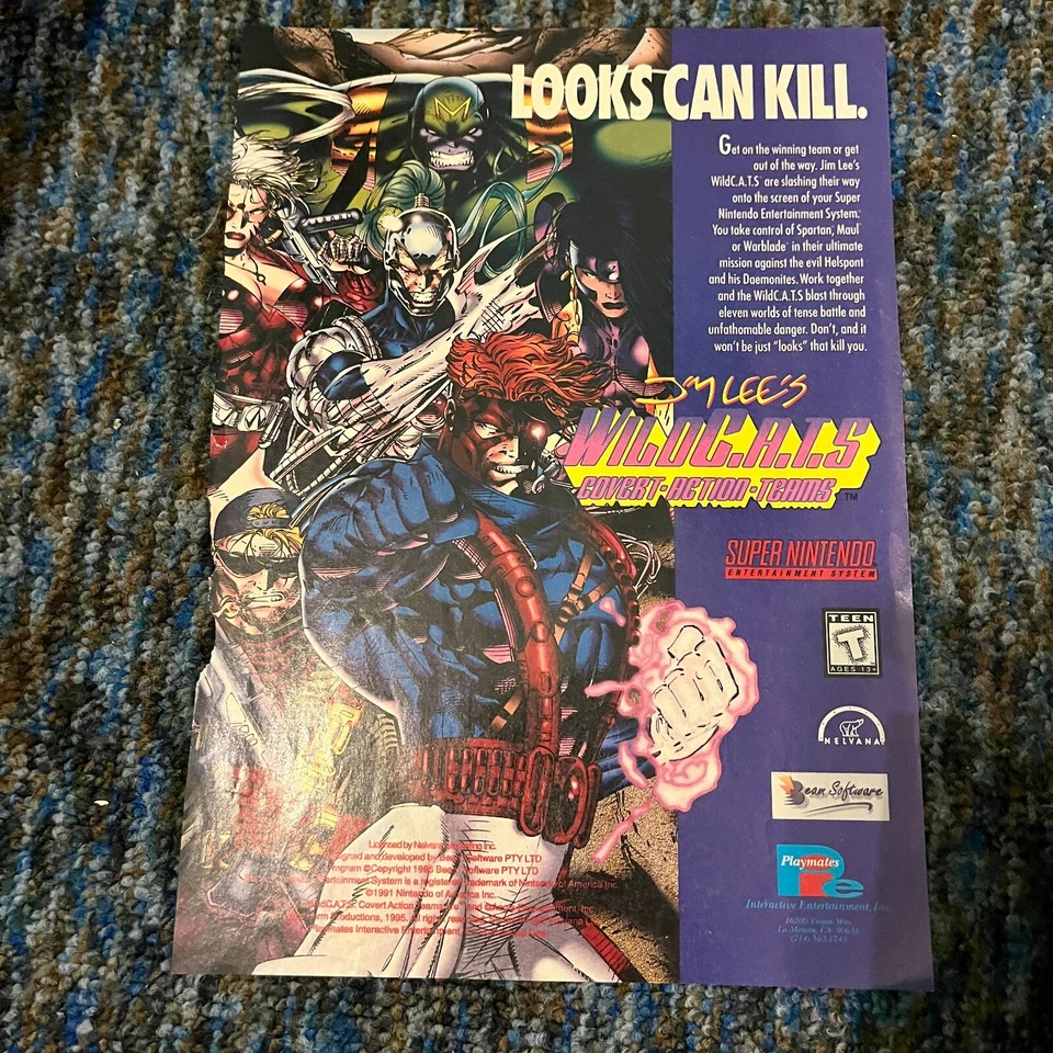 Widcats Wild C.A.T.S. (Super Nintendo SNES) Complete CIB - Image 2 of 4