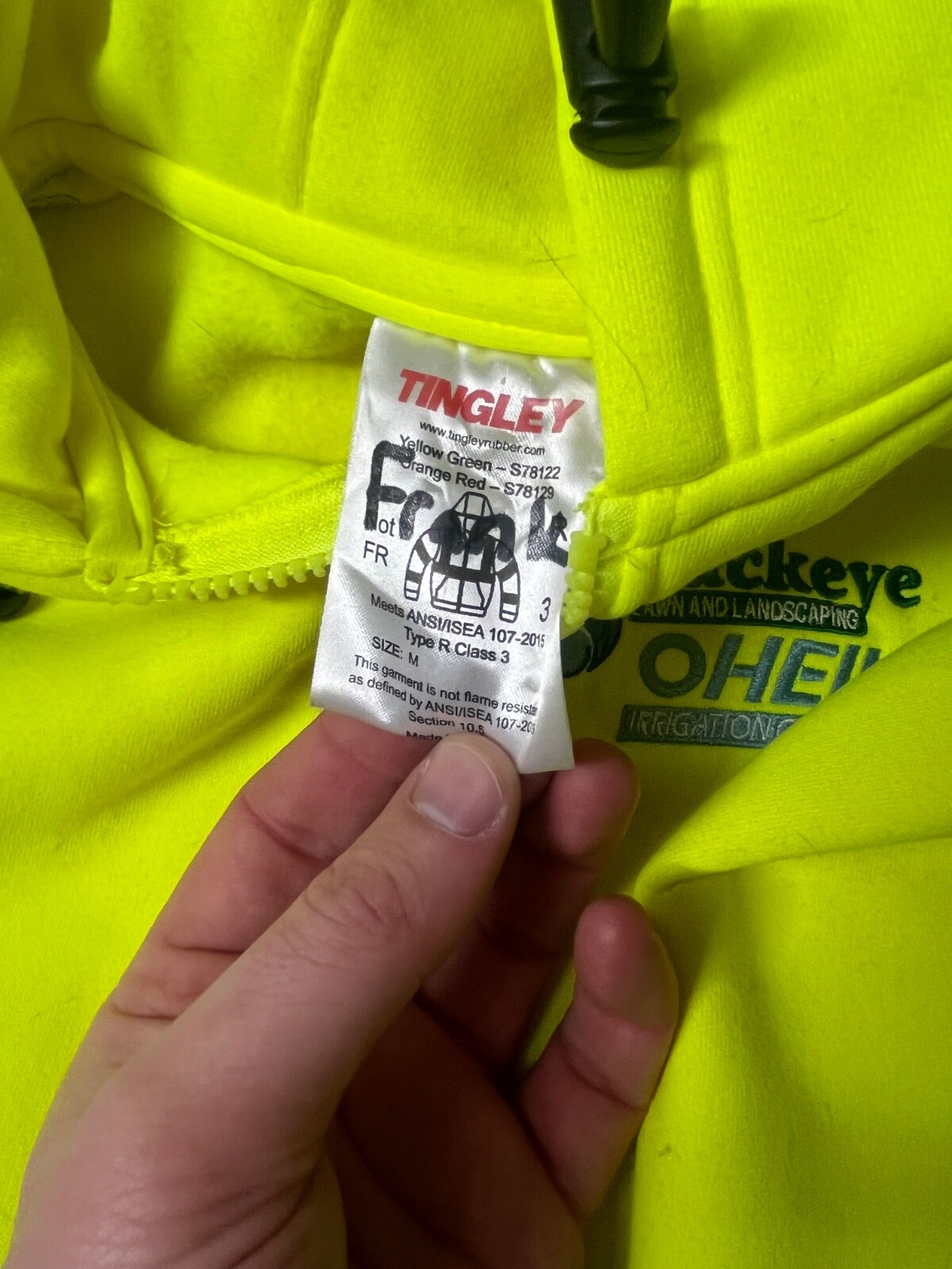 Yellow Construction Jacket M - image 2