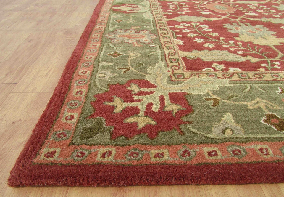 Nueva alfombra William Morris Franklin 5X8 8X10 9X12 ARTE y alfombras artesanales de lana FL8 Foto 3 de 4