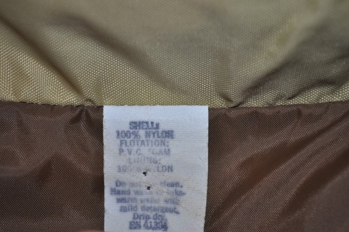 Vtg AMERICAS CUP ADULT S BASS PRO TRACKER KHAKI FLOATATION JACKET COAT Fishing - Picture 12 of 12