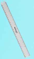 12 Inch Aluminum Metal RULER Cork Back inches...