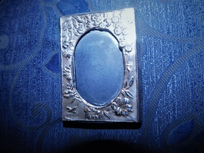 SWEET SMALL GRÖSSE KEYFORD GESTEMPELT SILBER FOTORAHMEN LONDON 1992 BLUMEN 3,5 ZOLL