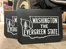 Washington The Evergree State Vintage Mud Flaps 1 - Pair 19 Wide X 14 Long