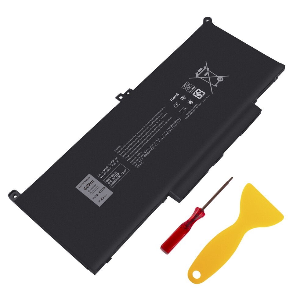 Aazon.co: F3YGT 60WH Battery for Dell Latitude 7480 7490 7280 7290 7380 7390 E7280 E7480 E7490