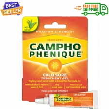 Campho Phenique Cold Sore and Fever Blister Treatment for Lips, Maximum Strength