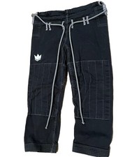 Pantalones UFC Gym JiuJitsu Judo Gi Negros Talla A1 Gris Acentos Adultos