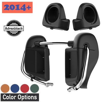 Color Matched Lower Vented Fairing 6.5'' Speaker Pod Fits Harley Street Road 14+