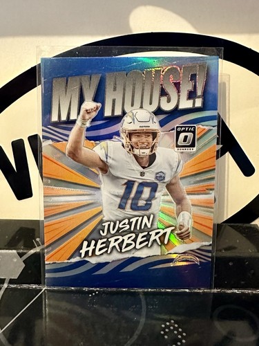 2021 Donruss Optic Silver Prizm Holo Justin Herbert My House! #MH13- Chargers - Picture 1 of 2