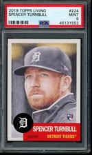 2019 Topps Living Set #224 Spencer Turnbull PSA 9 Mint RC Rookie Card 45131553