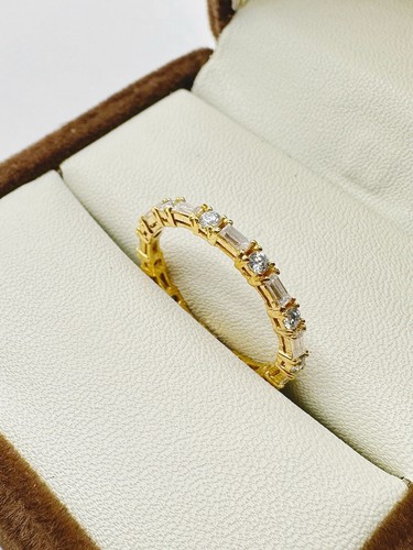 LUXUS Damen Memory Ring/Brillant Baguette Diamanten 750 Gelbgold 18Karat,Neu - Bild 12 von 12