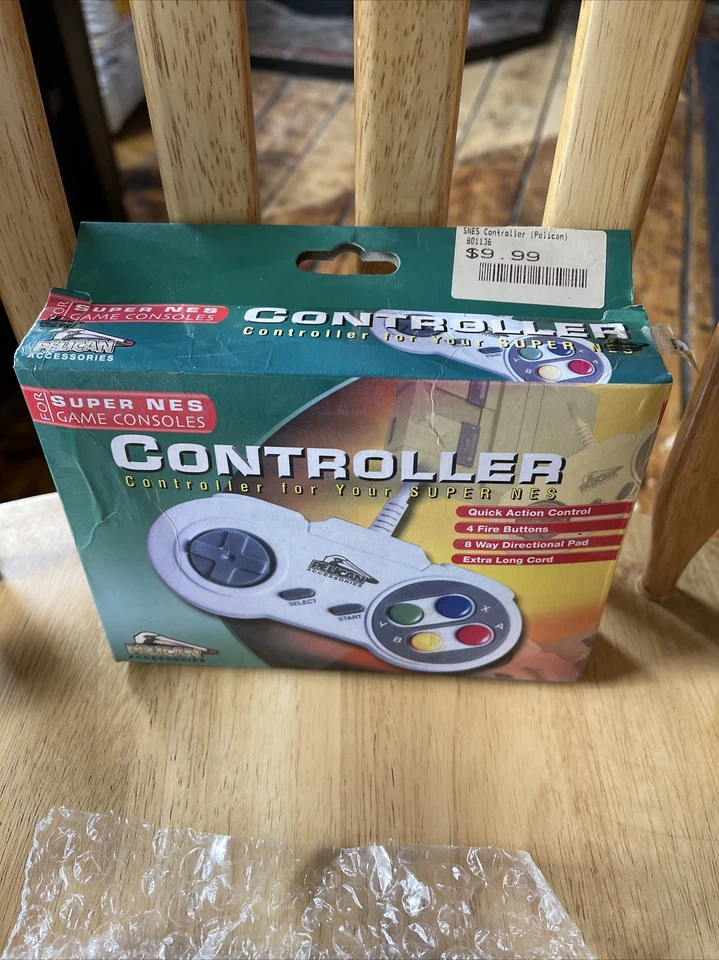 Super SNES NES Controller Pelican PL-100 PL100 PL 100 Super Nintendo NEW IN BOX - Image 4 of 4