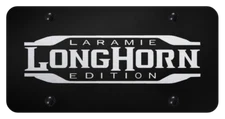 RAM Longhorn Laramie Logo Nameplate Laser Etched License Plate Official Licensed