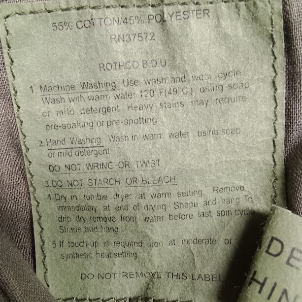 Rothco BDU Cargo Pants Mens Olive Drab Large Belted Tactical Green 6 Pocket