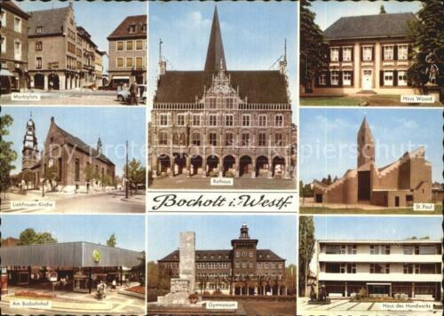 72525565 Bocholt Westfalen Rathaus Marktplatz Liebfrauen-Kirche  Bocholt - Afbeelding 1 van 2