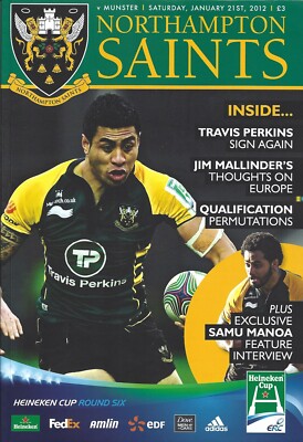 Northampton Saints v Munster Heineken Cup 21 Jan 2012 RUGBY