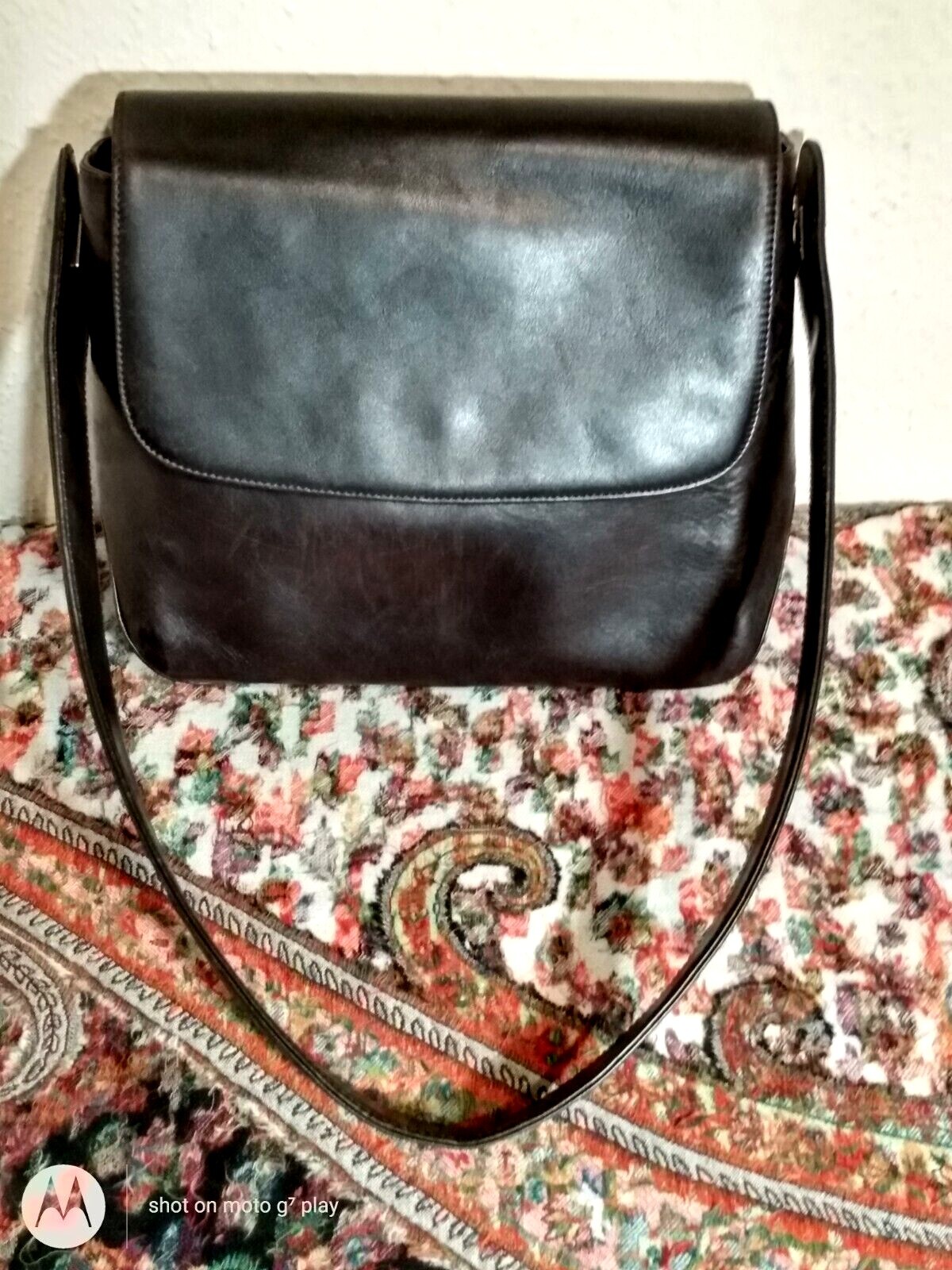 Bally Black Leather Shoulder Bag Gem
