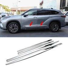 2020-2026 For Toyota Highlander Chrome Body Door Side Molding Trim Cover Strip