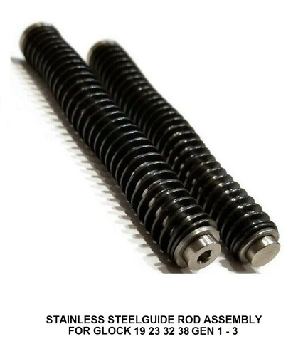 Stainless Steel Recoil Guide Rod with spring for Glock 19 23 32 38 Gen 1 2 3 - Picture 2 of 6