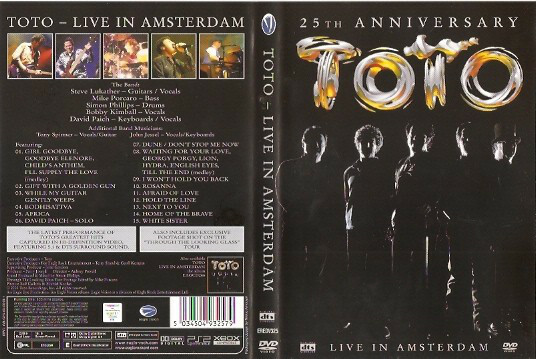 Toto 25th Anniversary Live In Amsterdam DVD (Eagle Vision) New and Sealed