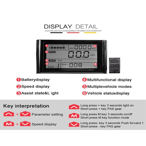 E-Bike Controller Kits 48V-72V 80A Quadratwelle Motor Controller + LCD Display AUK - Bild 10 von 29