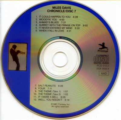 Miles Davis : Chronicle The Complete Prestige Recordings Miles Davis : Chronicle The Complete Prestige Recordings