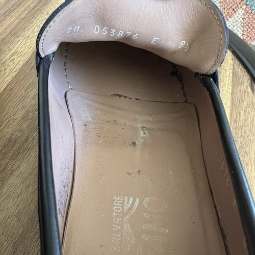 Salvatore Ferragamo Rolo Gancini Bit Black Calf Leather Loafers 8.5 US9.5 - Picture 15 of 15
