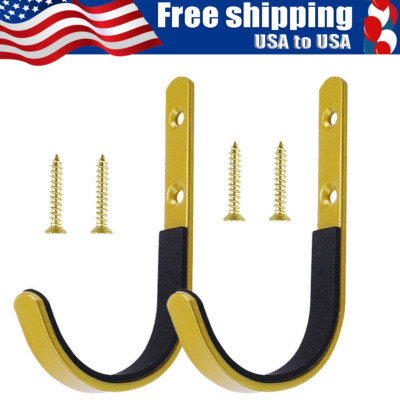 1Pairs Gun Racks Rifle Shotgun Hangers Hooks Archery Bow Storage Rack Wall-Mount