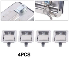 4x Stainless Steel Folding T Handle Lock Latch for Truck Trailer Caravan Toolbox