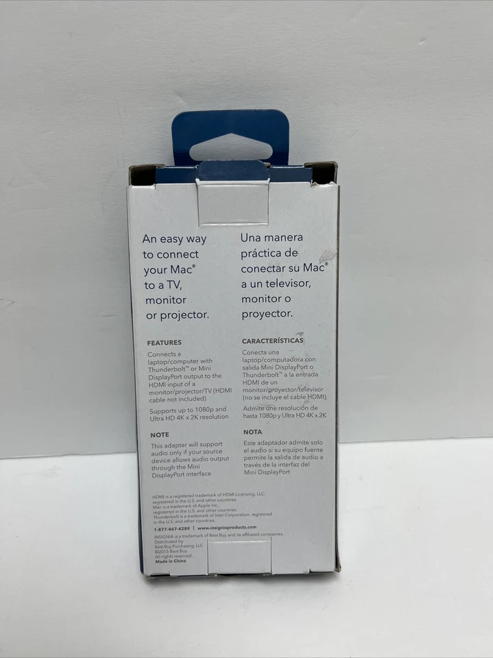 Insignia- Mini DisplayPort-to-HDMI Adapter - White - Image 2 of 3