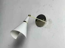 Brass Stilnovo Style 1 Light Wall Fixture Kitchen Light Italian Designe Sconce