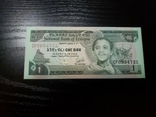 Ethiopia, 1 Birr 1976 (ND) P-30b UNC  Banknote Paper Currency Money