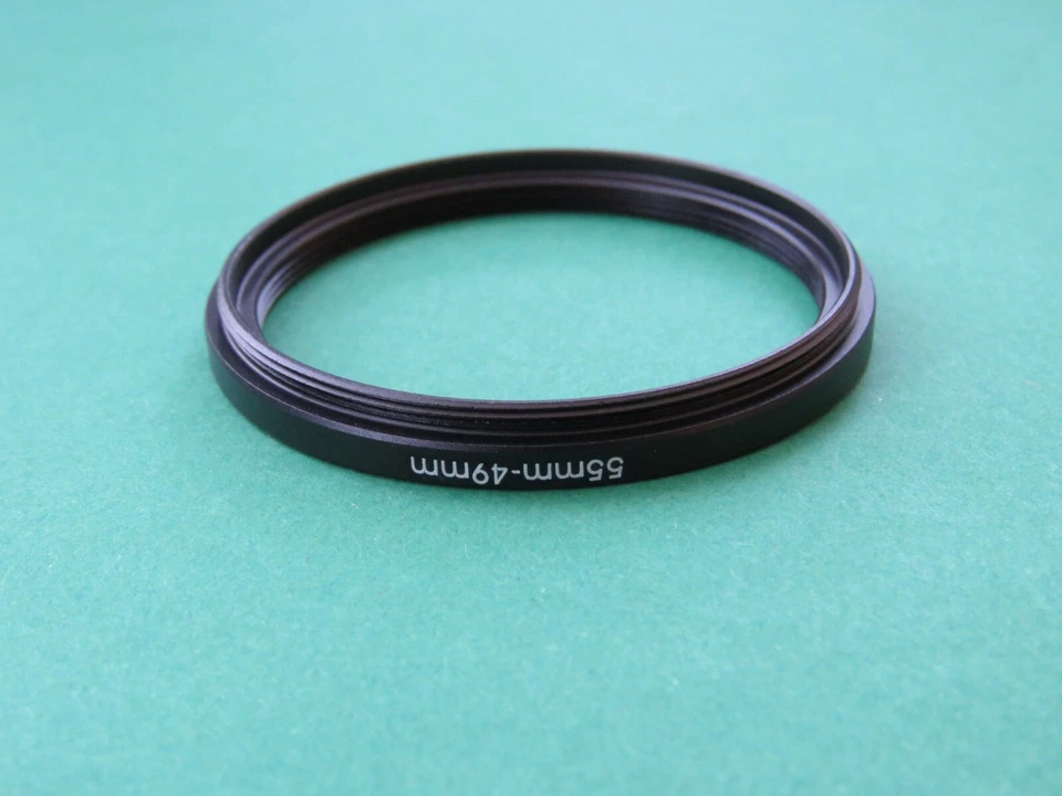 55mm to 49mm 55-49 Step Down Male-Female Filter Ring Adapter 55mm-49mm  - Image 2 of 2