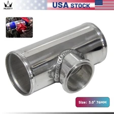 Universal 50mm V-band BOV Flange 3.0" Tube Pipe Blow off Valve Turbo Silver