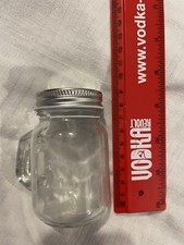 mason glass jar with silver lid and handle,  Ideal For Wedding Favours