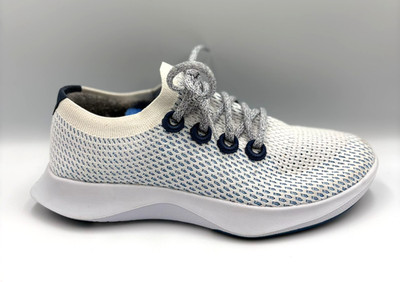 Allbirds Tree Dasher 2 TD2 Shoes Womens 10 White Blue Gray EUC