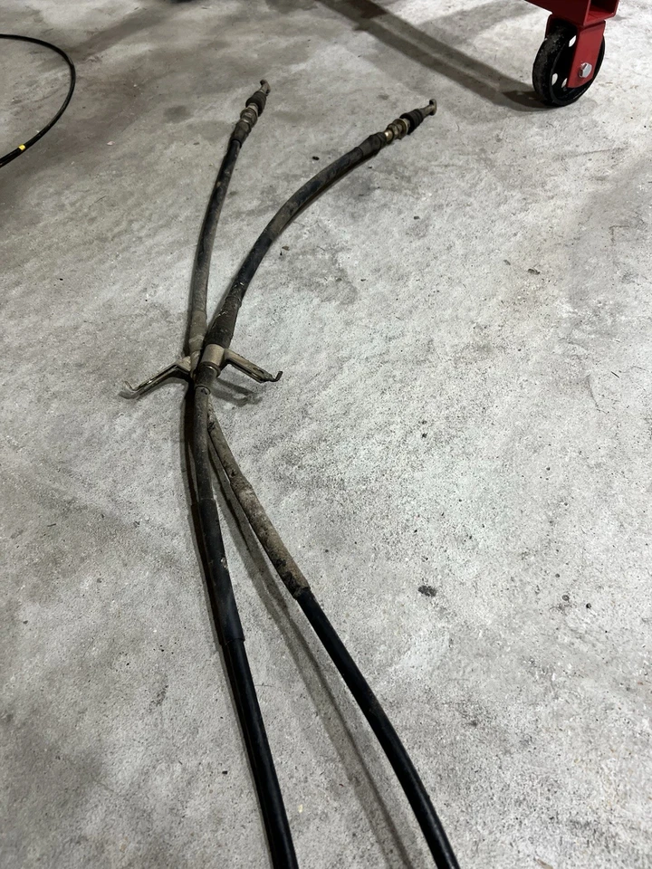 90-97 Mazda Miata MX5 NA OEM Freno Freno Manija Cables PAR Izquierdo y Derecho Foto 3 de 3
