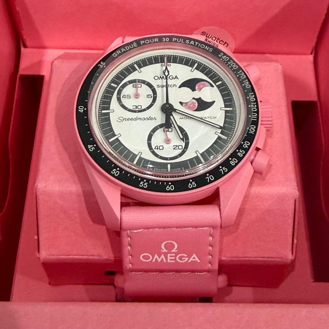 OMEGA x swatch Bioceramic MoonSwatch MISSION TO THE PINK MOONPHASE