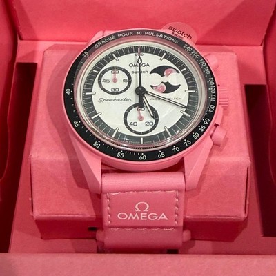 OMEGA x swatch Bioceramic MoonSwatch MISSION TO THE PINK MOONPHASE