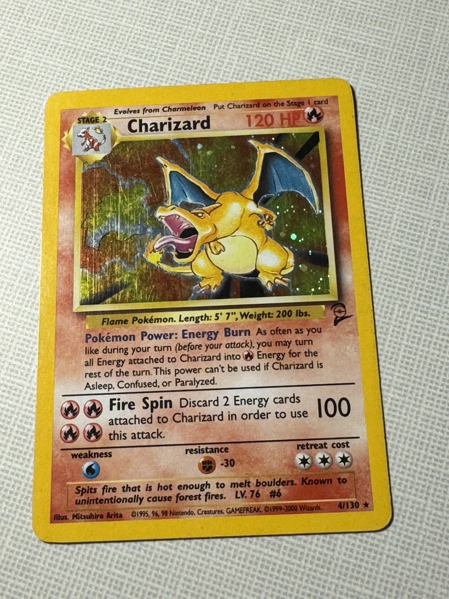 Charizard Pokémon TCG Base Set 2 English Collectible Individual