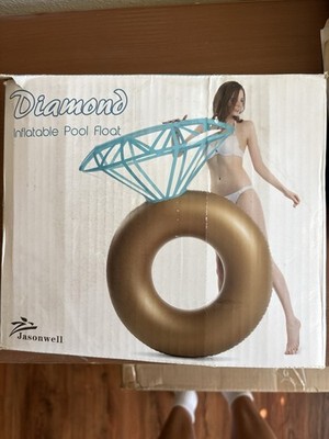 Jasonwell Oversized Inflatable Ring Pool Float (Used With Original Box)