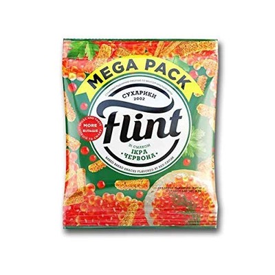 Flint Flavored Bread Rusks (Croutons) Variety Pack Of 12