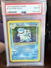 Pokemon 1999 Blastoise 2/102 Holo Base Set PSA 8