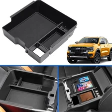 For 2024-2025 Ford Ranger Center Armrest Storage Tray Organizer Box Accessories