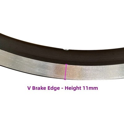 16 Inch Double Wall Aluminum Alloy Bike Rim with 20 or 28 Holes for Brompton